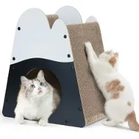 FUKUMARU Krabplank 50cm hoch, bergförmige Katzenliege, robust für große Katzen