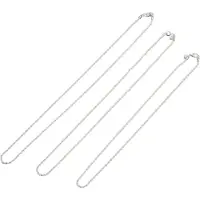 ABOOFAN 3Teile Herren Kubanische Gliederkette Metall Kupfer 18 20 22 Zoll