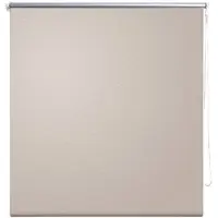 Helloshop26 Beige Verdunkelungsrollo 120 x 175 cm Fenster Sichtschutz Rolladen