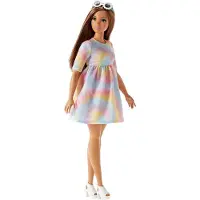 Barbie Fashionistas Doll 77 To Tie Dye For - Curvy, Weiblich, 3 Jahr(e), Mädchen, Mehrfarbig