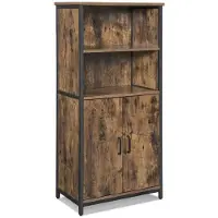 Helloshop26 Küchenbuffet 2 Türen 60 x 35 x 125 cm (B x T x H)