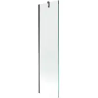 Mexen Next Badewannenabtrennung 1-flügelig 50 x 150 cm, transparent, Gun Metal - 895-050-000-00-00-95