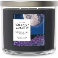 Yankee candle Mid Summer's Night, Duftkerze, 14,5oz 3-Docht Glas mit bis zu 40 Stunden Brenndauer