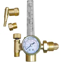 Jojomino CO2-Regler, Vollkupferkonstruktion, 0–4000 PSI mit CGA-580-Anschluss für Präzisionsschweißen