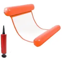 MaxPower Orange aufblasbare Matratze für Poolpartys