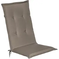Beautissu Gartenstuhlauflage Loft HL Taupe, 120x50x6cm
