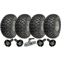 Parnells 22x11.00-8 Doppelachse Utility ATV Quad Trailer Kit Räder Achsen & Anhängervorrichtung 1800kg
