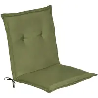 Beautissu Niedriglehner Auflage Gartenstuhl Loft NL, 100x50x6cm, Olivegrün