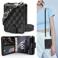 Ocase Kompatibel mit Samsung Galaxy Z Flip7 Crossbody Wallet Case mit Kartenhalter PU-Lederhandtasche Handytasche mit RFID-blockierendem Handgele