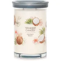 Yankee candle Coconut Beach Duftkerze Signature, 590 ml, gro er Becher, 2-Docht-Kerze, ber 60 Stunden Brenndauer