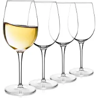 Luigi Bormioli Crescendo 13-Unzen-Chardonnay-Weingl ser, 4er-Set, Kristallglas SON-hyx, hergestellt in Italien.