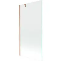 Mexen Next einteilige Badewannenabtrennung 90 x 150 cm, transparent, gebürstetes Kupfer - 895-090-000-00-00-65