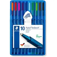 Staedtler Kugelschreiber triplus ball 437 XB, 10er Etui ergonomischer Dreikantschaft, Strichstärke: XB