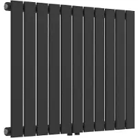 Helloshop26 Heizkörper - - Flacher Designpaneel - 616 W - Stahl - Schwarz 60 x 80 cm