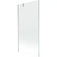 Mexen Next Badewannenabtrennung 1-flügelig 90 x 150 cm, transparent, gebürsteter Nickel - 895-090-000-00-00-97