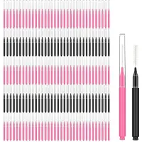 Typecat 150 Stück Mini-Augenbrauenbürste mit Kappe, Augenbrauen-Laminierungsbürste, Augenbrauen-Spoolie-Bürste, Kamm, Augenbrauen-Wimpernlifting-Tools