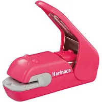 KOKUYO Heftger t ohne Klammern, rot-pink, Harinacs-Presse, ohne L cher, f r 5-Blatt-Bindung (SLN-MPH105P)