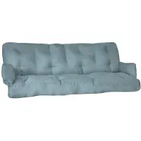 Beautissu Sitzkissen für Hollywoodschaukel Flair HS, 180x50x8cm, Taubenblau