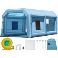 DUOKU Lackierkabine - - GZYJXKF06 - 6,4 x 4,1 x 3 m - Bläser 1100 W - Für Fahrzeuge und Möbel