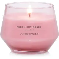 Yankee candle Studio Medium Kerze Frisch geschnittene Rosen rosa Kerze 10 oz: Langlebig Essentiol-l Duft Soja Wachs Blend Candle | 40-65 Stunden