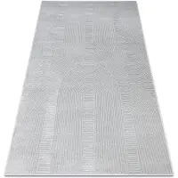 Rugsx Teppich BALANCE 9086 grau - Geometrisch, strukturell, glamour 120x170 cm