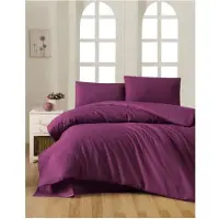 L'essentiel Maison , Purple, Ranforce King-Size-Bettbezug-Set (FR), 100 % BAUMWOLLE RANFORCE, Lila, 240 x 220 cm