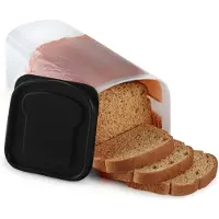Torribaly Transparent Brot Box Kunststoff Frischhalten Toast Lagerung Halter mit