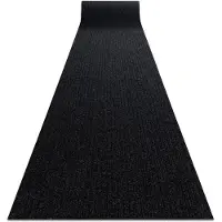Rugsx Läufer- Türmatte rutschfest CEYLON Draußen, Drinnen Anthrazit 0923 100cm 100x570 cm