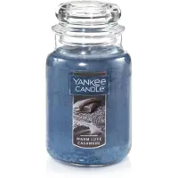 Yankee candle Warm Luxe, Duftkerze mit Kaschmirduft, klassisch, 650 ml, gro es Glas, Einzeldocht, ber 110 Stunden Brenndauer, hochwertiges Paraf