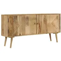 Helloshop26 Buffet sehr großer Konsolenschrank Aufbewahrungsmöbel aus massivem Mangoholz 120 cm 4402047