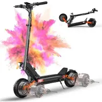 KUKIRIN S10-SZ - Elektroroller -- Zwei Motoren 1000 W, Batterie 60 V 18 Ah - Höchstgeschwindigkeit 60 km/h - Schwarz
