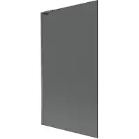 Mexen Next L Duschwand für Badewanne 1-flügelig 100 x 150 cm, grafit, Gun Metal - 895-100-000-03-40-95
