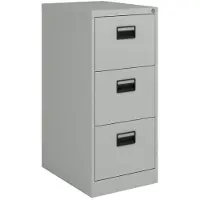 Helloshop26 Büroschrank - - 3 Schubladen - Stahl - 103x45x62 cm - Grau