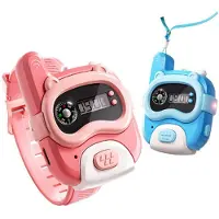 Spactz Walkie Talkie Kinder 800M Mini Uhr Kompass USB Lade Schule Outdoor Kommunikation Kinder Bildung Spielzeug