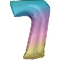 Amscan Folienballon Rainbow Zahl