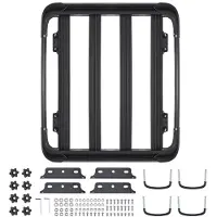 OEM Universelle Fahrzeugdach für Autos (1216 x 1020 x 142 mm), Dach aus rostfreiem Stahl mit einer Tragfähigkeit bis 68 kg, geeignet für SUVs und Lkw