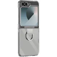 Avizar Harte Hülle mit Ring-Halterung Samsung Galaxy Z Flip6 dünn und leicht Transparent