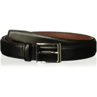 Perry Ellis Herren-Lederg?rtel Amigo, Schwarz, 36