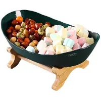 MaxPower 1 Stück Obstständer aus Kunststoff, Luxus-Tee-Desserttablett
