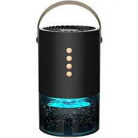 Melitt 1000 Ml Luftentfeuchter für das Home Office, Negative Ionen, Feuchter Schimmel und Feuchtigkeit, Energieeffizienter Luftentfeuchter, Schwarz (EU)