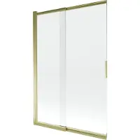 Mexen Fox 2-flügelige verschiebbare Badeabtrennung 120 x 150 cm, transparent, gold - 891-120-002-50-00