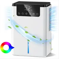 Typecat Elektrischer Luftentfeuchter, 2,2 l, raumleiser Luftentfeuchter mit Abtaufunktion &