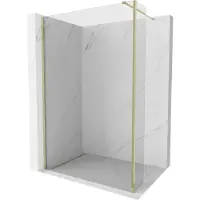 Mexen Kioto Walk-in Duschwand 180 x 40 cm, transparent, gold - 800-180-212-50-00-040