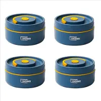 Semoic 4x Lunchbox, Edelstahlbehälter, tragbare Bento-Box B