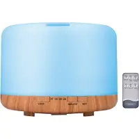 Jojomino Luftbefeuchter Diffusor für ätherische Öle, 500 ml, Luftbefeuchter, Diffusoren, Aromatherapie-Diffusor mit Fernbedienung, UK-Stecker