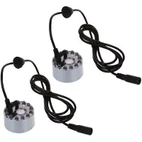 Typecat 2x Ultraschall-Nebelmaschine für Springbrunnen und Teiche, 12 LEDs