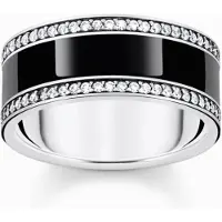 Thomas Sabo - TR2446-691-11-58 - Ring - Damen - 925er Silber geschwärzt - Weite 58