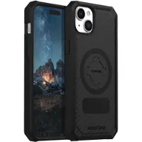 Rokform iPhone 15 Plus H lle, Rugged Series Magnetische 15 Plus Abdeckung mit RokLock Drehverschluss, Fallgetestete Panzerung (Schwarz)