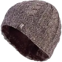 Heat Holder Thermische Fleece-gefütterte Damen-Wintermütze mit Zopfmuster