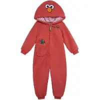 Sesame Street Elmo Baby Jungen Cozy Sherpa Zip-Up Cosplay Kostüm Overall Rot 12 Monate